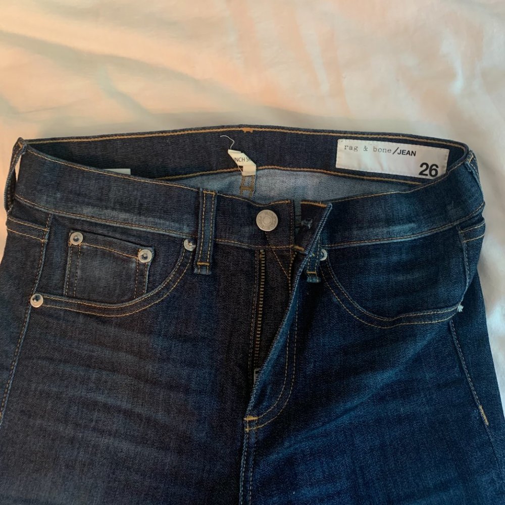 Rag & Bone Blue Skinny Jeans